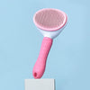 Self-Cleaning Slicker Brush for Dogs & Cats - Pink, Fine Needles