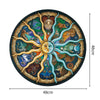 Round Adult Plane Puzzle Jigsaw Toy 500 Pieces, Diameter: 48CM(Zodiac)