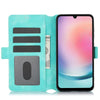 For Samsung Galaxy A25 5G Global Dreamy Butterfly Love Flower Embossed Leather Phone Case(Green)