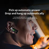 K60 1.08 inch Leather Band Earphone Detachable Life Waterproof Smart Watch Support Bluetooth Call(Black)