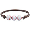 10 PCS Basketball Baseball Adjustable Braided Wire Bracelet(14)