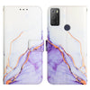 For alcatel 1S (2021) / 3L (2021) PT003 Marble Pattern Flip Leather Phone Case(LS006)