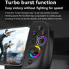 D8 Mobile Phone Stretch Band Light Gamepad Dual Hall Wireless Bluetooth Somatic Vibration Grip for PC / Android / IOS / Tablet / PS3 / PS4 / Switch, Color: White+Receiver