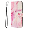 For Samsung Galaxy S24 FE 5G Painted Marble Pattern Leather Phone Case(Rose Gold)
