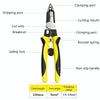 7 In 1 Multi-Function Wire Stripper Electrician Manual Tool(Black Yellow)