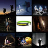 Portable Outdoor Camping Strong Light Rechargeable Warning Headlamp, Model: COB No Induction