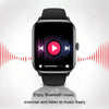 Aluminum Voice Assistant Music Blood Glucose Watch(Black)