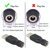 10 PCS 3.5 x 1.35mm to USB 2.0 DC Power Plug Connector