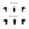 H508 OBD Car Charger Driving Recorder Power Cord 12/24V To 5V With Switch Low Pressure Protection Line, Specification: Mini Right Elbow