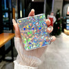 For Samsung Galaxy Z Flip4 5G Transparent Edge PC Folding Phone Case(Feather Yarn)