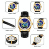 SKMEI 2115 Multifunctional Men Outdoor 30M Waterproof Moon Phase Quartz Watch(Silver)