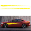 2 PCS/Set D-961 Checkered Flag Pattern Car Modified Decorative Sticker(Yellow)