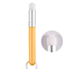 6 PCS Soft Hair Nasal Washing Brush To Remove Blackheads And Deep Cleansing Nose Pore Shrinkage Cleaning Brush(Protruding Head   Yellow Silver)