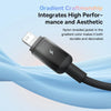 Baseus Discolor Series 2.4A USB to 8 Pin Fast Charging Cable, Cable Length:1m(Black)