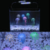 Fluorescent Purple Silicone Jellyfish Ornament, 5x17cm - Aquarium Safe