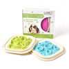 Slow Feeder Dog & Cat Bowl - Anti-Skid, Anti-Choke (Blue)