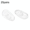 25pairs Eyeglasses Airbag Nosepiece Silicone Soft Nose Pad Universal Accessory, Model: Large