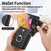For Samsung Galaxy S25 Ultra 5G Retro Skin-feel Ring Card Wallet Phone Case(Black)