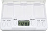 Portable Transparent Travel Pills Reminder Multi-Alarm(White)