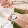 OLEVS 9931 Women Butterfly Buckle Luminous Waterproof Quartz Watch(White + Silver)