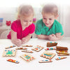 Wooden Bar Puzzles Kindergarten Spelling Words Ice Cream Stick English Learning Toy