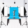 67cm T-Shape Photo Studio Background Support Stand Backdrop Crossbar Bracket with Clips, No Backdrop(Black)