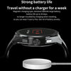 BM01 1.45 inch Leather Band IP68 Waterproof Smart Watch Support Bluetooth Call / NFC(Silver)