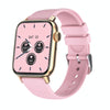 QS08 PRO 1.83 inch BT5.2 Smart Sport Watch, Support Sleep / Heart Rate / Blood Oxygen / Temperature / Blood Pressure Health Monitor(Gold+Pink)