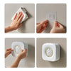 Large Capacity Kitchen Cling Wrap Organiser Wall Mounted Shower Cap Storage Shelf(White)