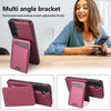 For Samsung Galaxy A54 5G Skin Feel Detachable Card Bag Magsafe Phone Case(Wine Red)