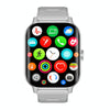 F12 2.02 inch Curved Screen Smart Watch Supports Voice Call/Blood Sugar Detection(Silver + Grey)