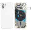 iPhone 12 Mini Back Cover Assembly White - Side Keys, Card Tray & Wireless Charging