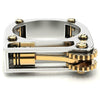 Mechanical Two-Tone Ring Gear Novelty Jewelry Ring, Size: 12