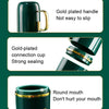 JM043 Home Mouthwash Cup Set Couple Convenient Travel Toothbrush Box, Style: 3 Cups Dark Green