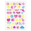 10 PCS Fluorescent Flower Arm Tattoo Sticker Face Sticker Waterproof Feather Tattoo Arm Tattoo Sticker(DKCS037)