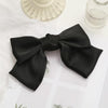 5 PCS Satin Bow Hairpin Back Head Hair Accessories, Colour: Black