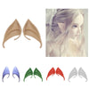 1 Pairs Halloween Elf Latex Ears Cosplay Props, Size:10cm (Purple)