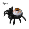 12pcs /Box Halloween Spider Eyeball Lights Candle Lamp Party Atmosphere Decoration Supplies(Orange Eyeball)