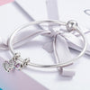 S925 Sterling Silver Heart Spoon With Diamond Oil Dripping Bracelet Accessories
