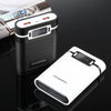 HAWEEL DIY 4x 18650 Battery (Not Included) 10000mAh Dual-way QC Charger Power Bank Shell Box with 2x USB Output & Display, Support PD / QC / SCP / FCP / AFC / PPS / PE (Black)
