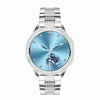 AK53 IP67 BT5.2 1.32inch Smart Watch Support Voice Call / Health Monitoring, Style:Pearl Steel Strap(Silver)