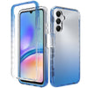 For Samsung Galaxy A05s Shockproof Clear Gradient PC + TPU Phone Case(Blue)