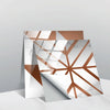 20 PCS 15cm PVC Crystal Covered Film Geometric Pattern Tile Wall Sticker(TS237)