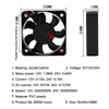 3pcs XIN RUI FENG 12V Ball Bearing 5cm Silent DC Cooling Fan