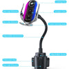 Double Coil Car Wireless Charger Water Cup Holder For Apple14 / 13 / Samsung ZFLIP4 Series
