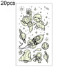 20 PCS Cartoon Spaceship Luminous Children Tattoo Stickers(Y-020)