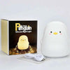 Penguin Silicone Pat Night Light Children Bedside Atmosphere Lamp(White)