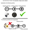 65W 6-20V Adjustable 3A DC Power Adapter Charger, Specification: UK Plug Large