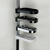 Household Bathroom Shower Soap Holder Laboratory Drainage Organizer, Style: Glossy