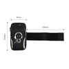 2 PCS Running Mobile Phone Arm Bag Sports Wrist Bag Universal For Mobile Phones Within 6 Inche, Colour: Black Doll